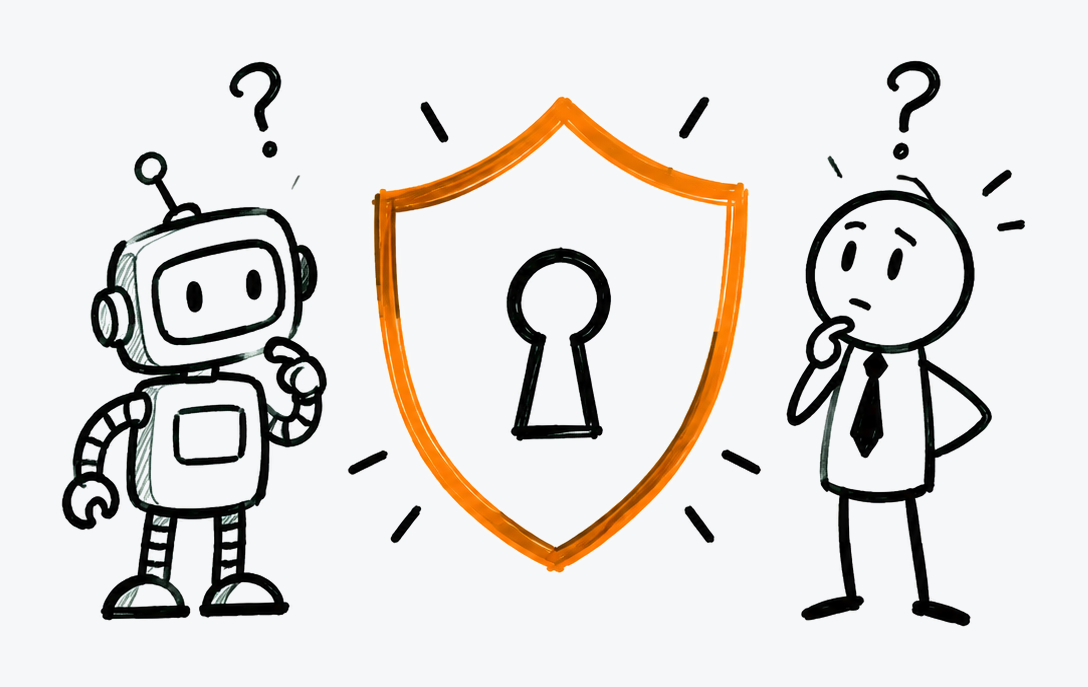 Security is shared: a shield between the person and the robot