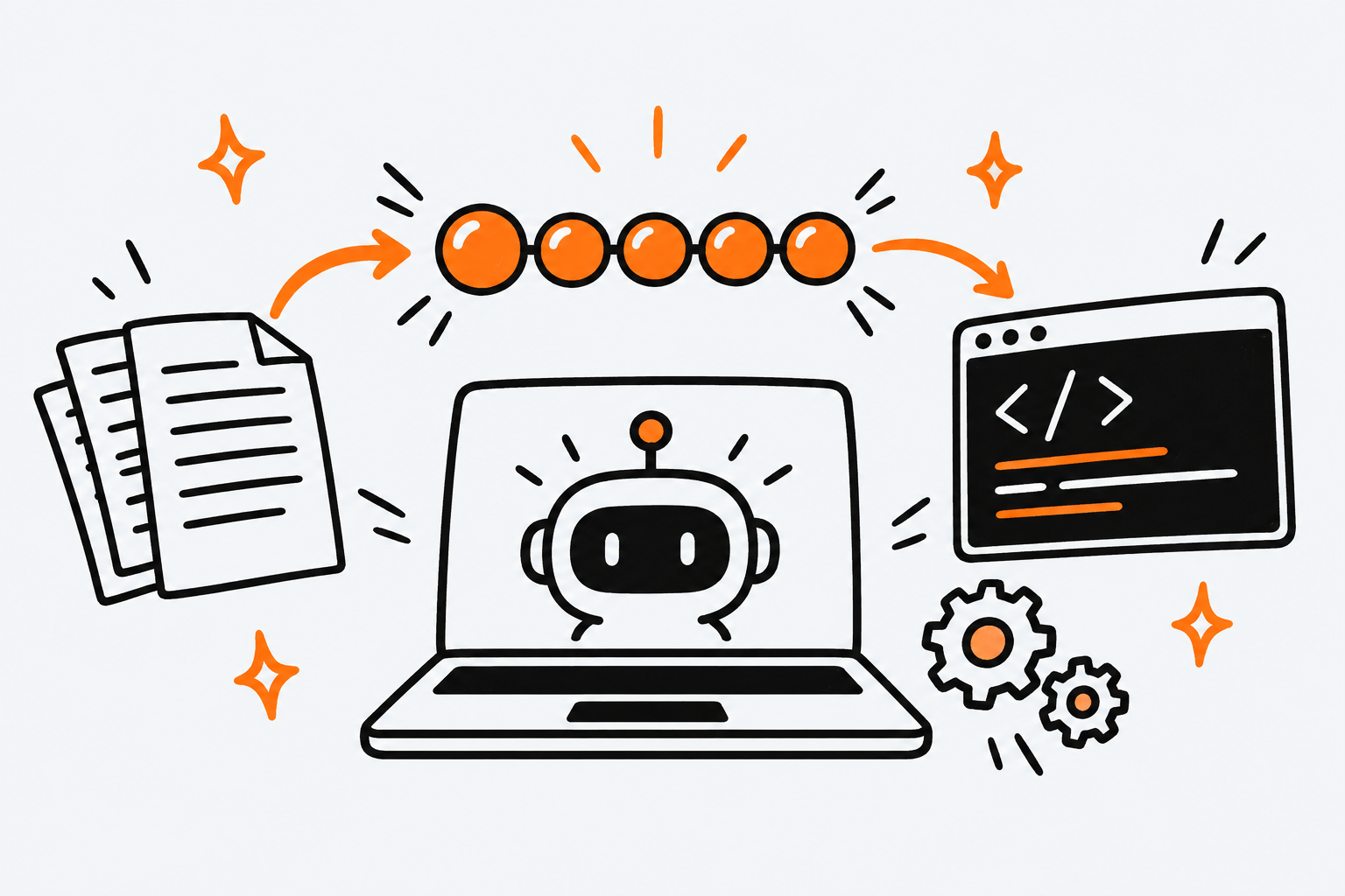 Ilustración estilo doodle para la ficha del repositorio gastownhall/beads.