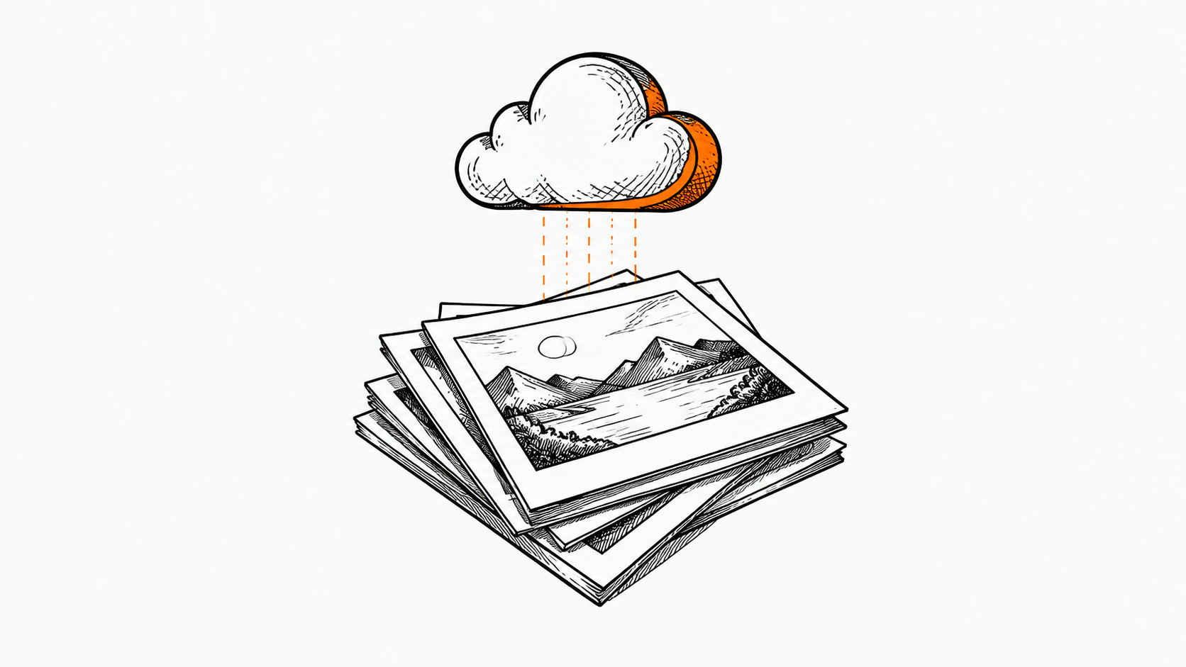 Ilustración estilo doodle para la ficha del repositorio immich-app/immich.