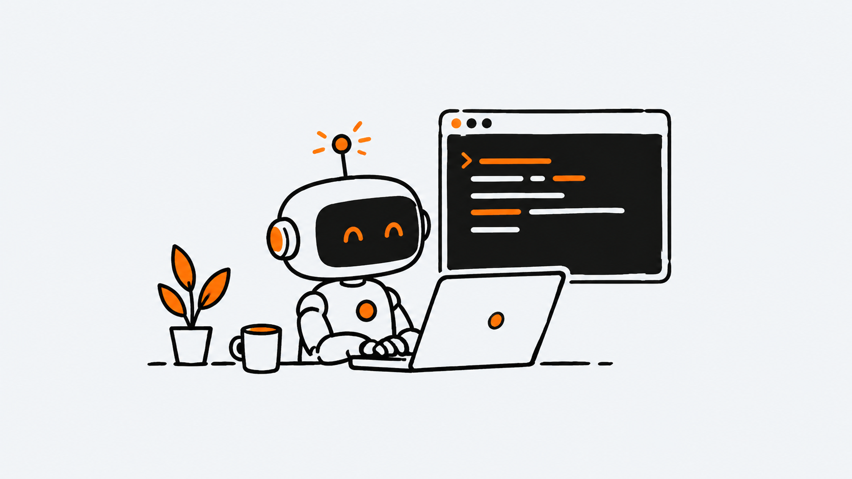 Ilustración estilo doodle para la ficha del repositorio openai/codex.