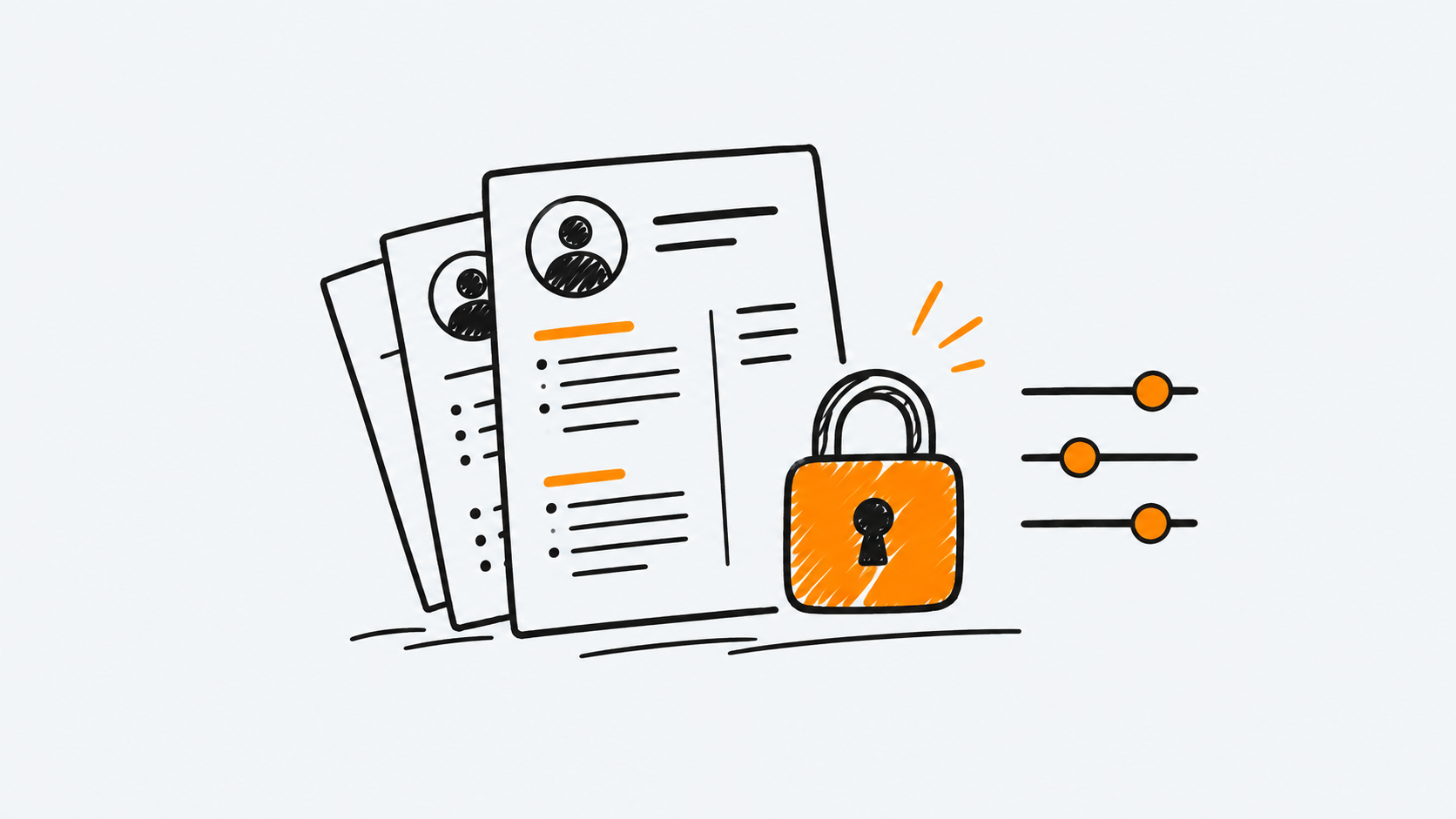 Ilustración estilo doodle para la ficha del repositorio reactive-resume/reactive-resume.