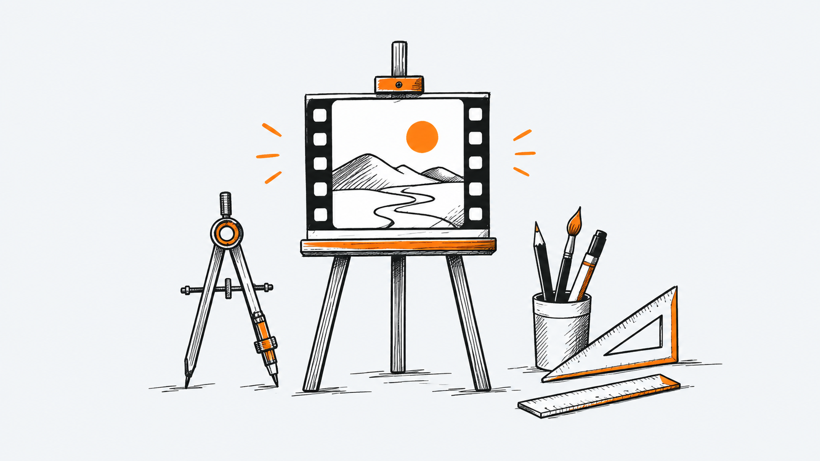 Ilustración estilo doodle para la ficha del repositorio storytold/artcraft.