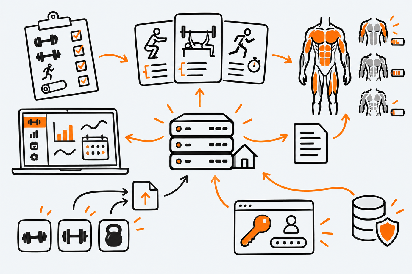 Doodle-style illustration for the DuarteSantos8/openGym repository file.