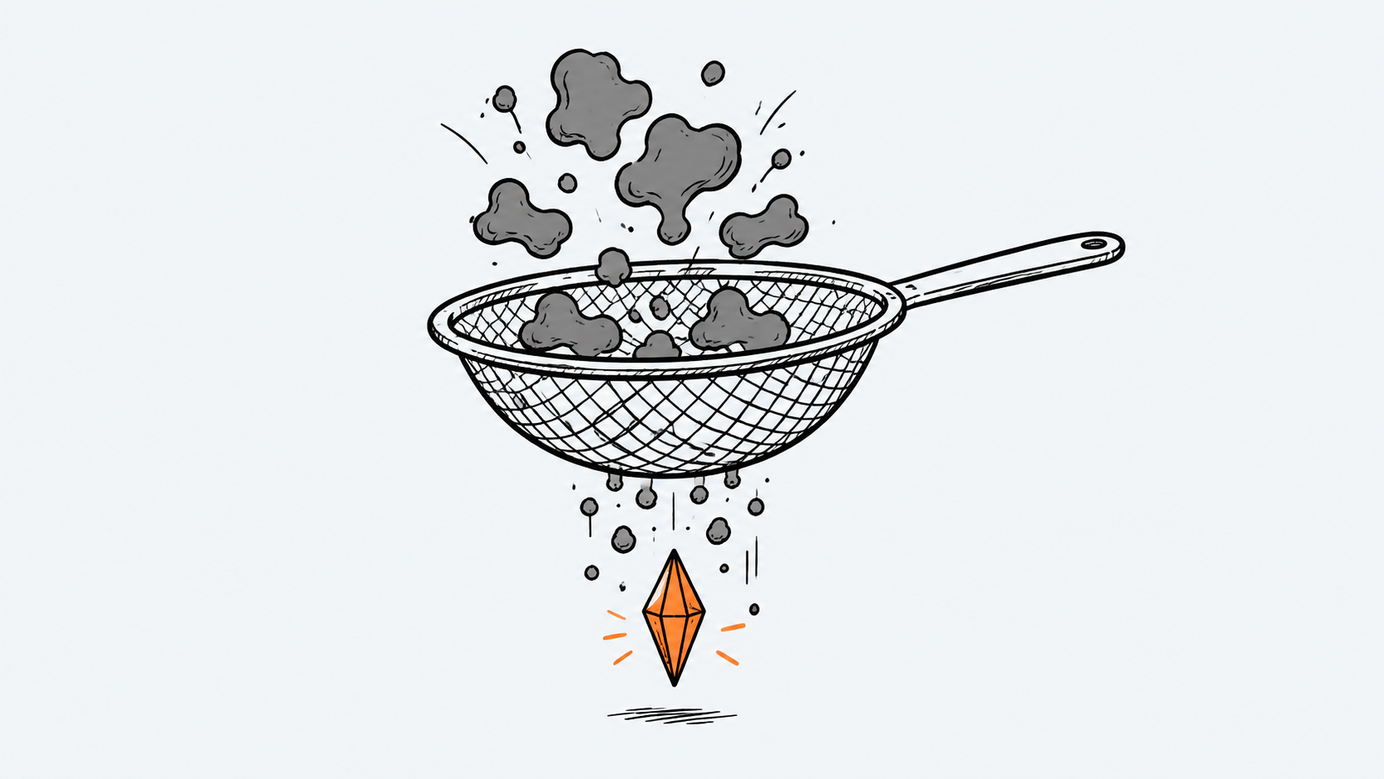 Ilustración estilo doodle para la ficha del repositorio miqdadbadjuber/anti-slop.