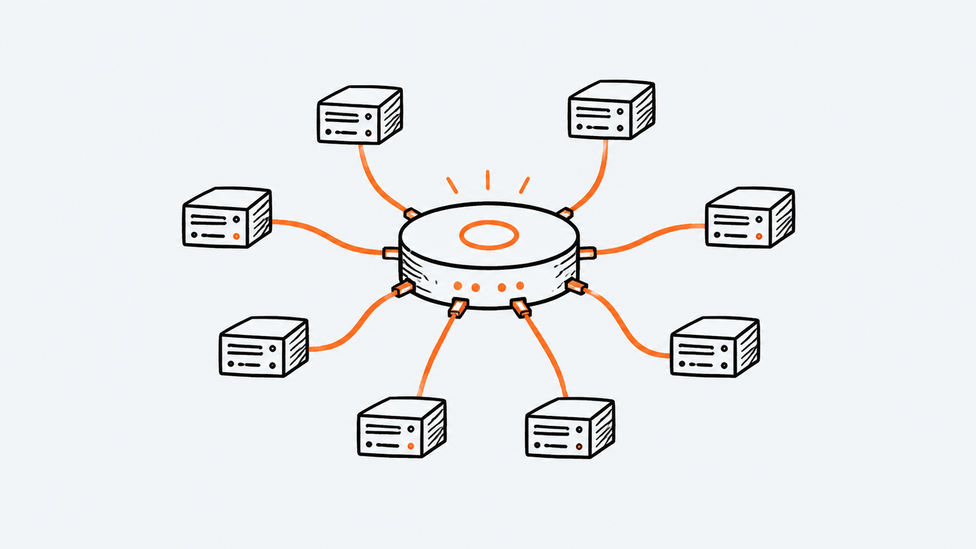 Doodle-style illustration for the punkpeye/awesome-mcp-servers repository file.