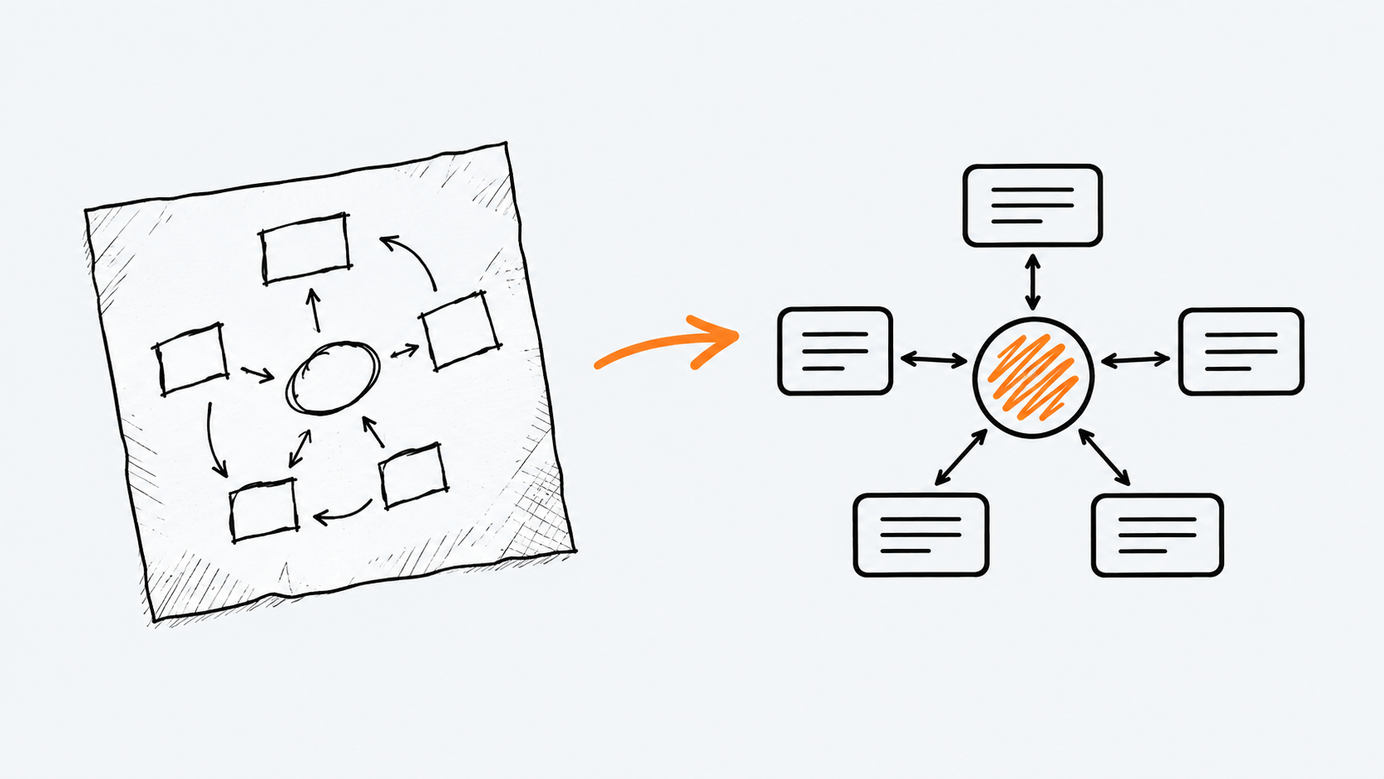 Ilustración estilo doodle para la ficha del repositorio tt-a1i/archify.