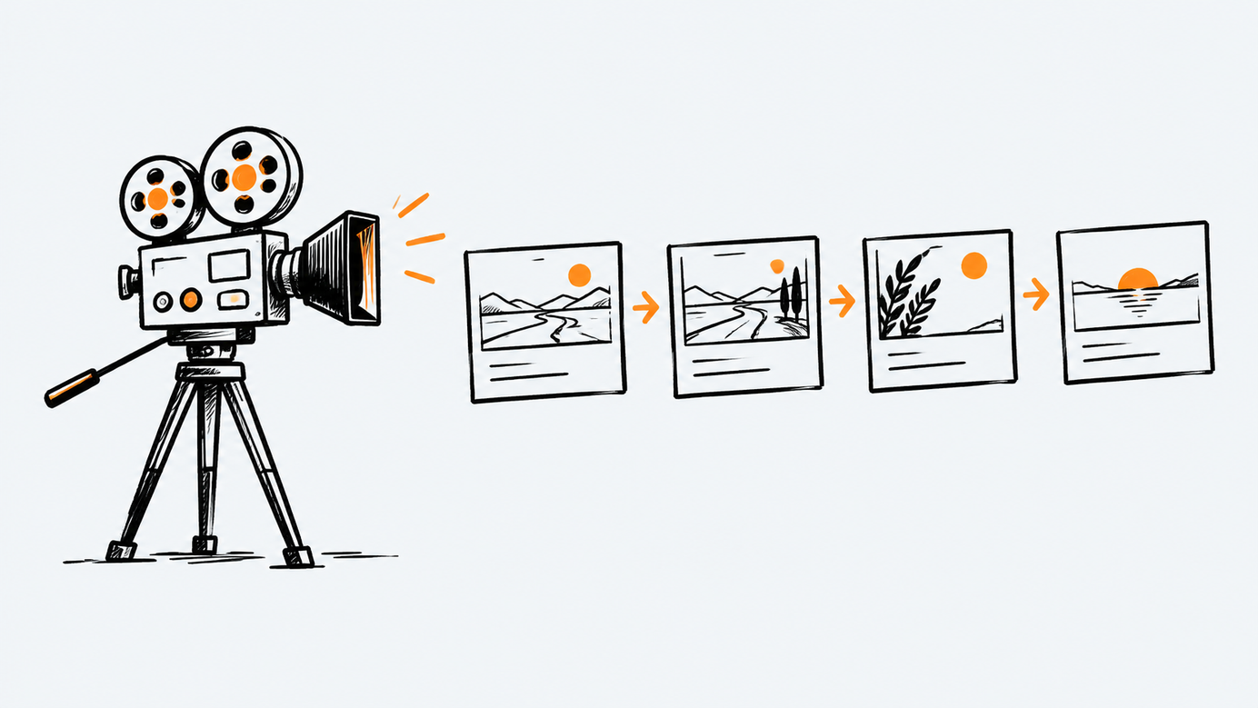Doodle-style illustration for the Vincentwei1021/video-shotcraft repository file.