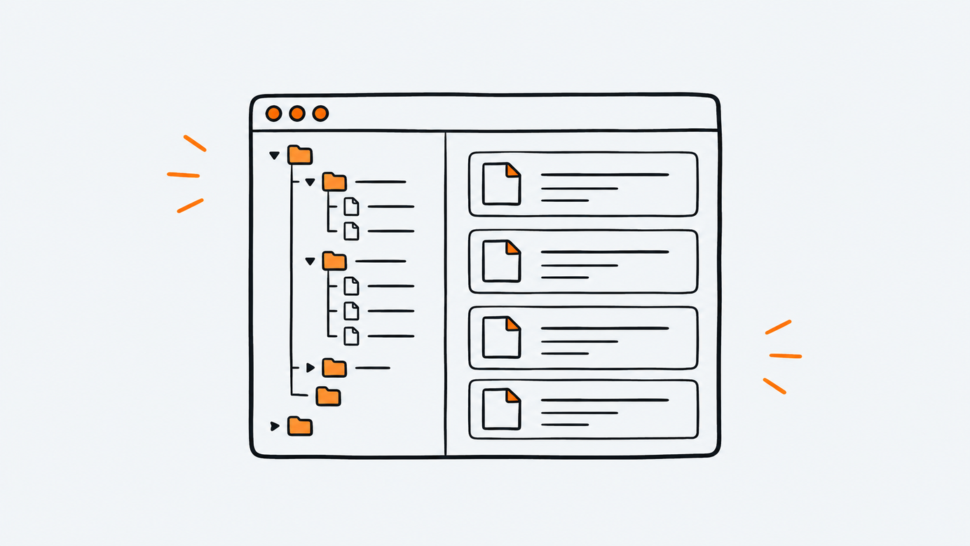 Ilustración estilo doodle para la ficha del repositorio yorukot/superfile.